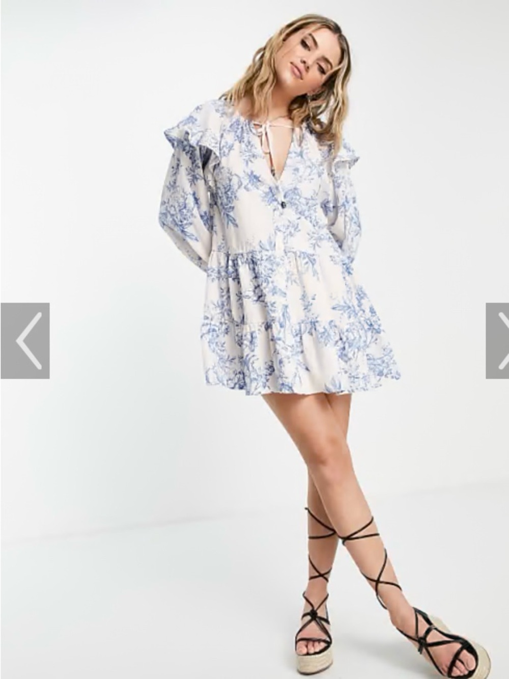 Free People “Sunbaked” Boho Cotton Mini Dress